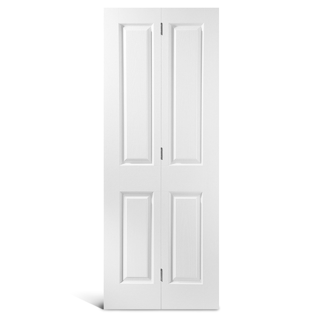 4-х панельная двустворчатая дверь с квадратным верхом