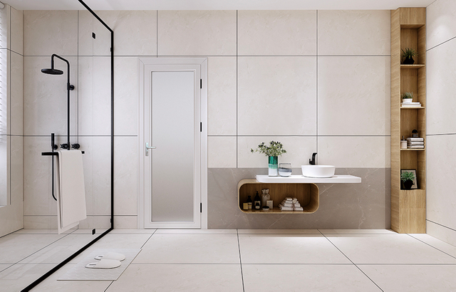 Витрина на двери коттеджа