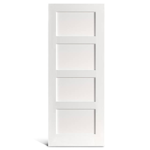 4 предварительно окрашенные плоские панели двери Shaker