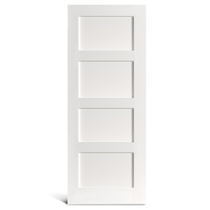 4 загрунтованная дверца Shaker с плоскими панелями