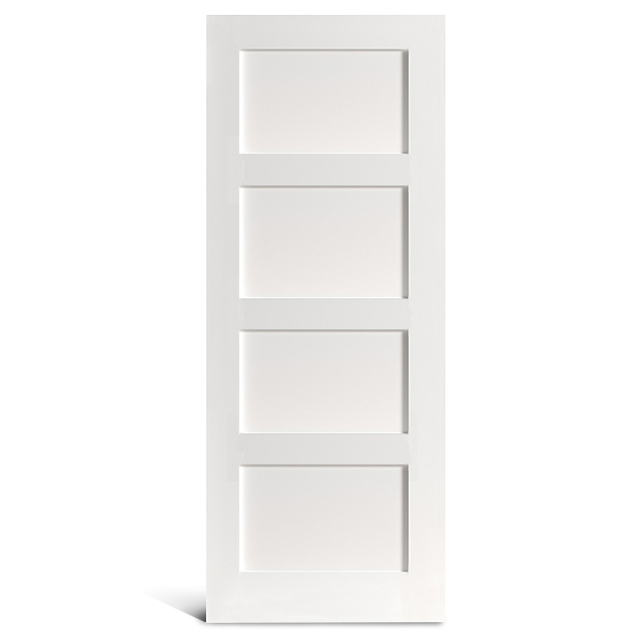 4 загрунтованная дверца Shaker с плоскими панелями