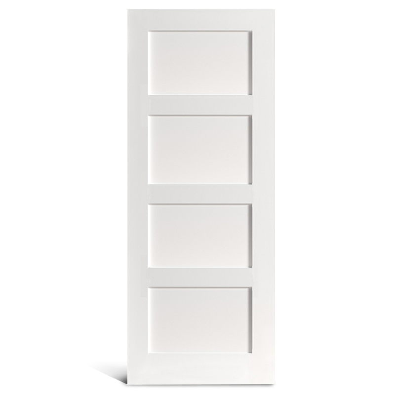 4 загрунтованная дверца Shaker с плоскими панелями