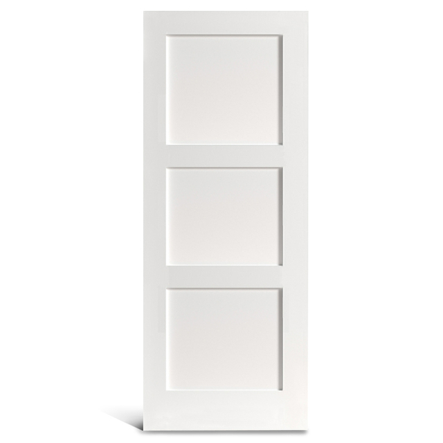 3 плоских квадрата с вертикальной предварительно окрашенной дверцей Shaker