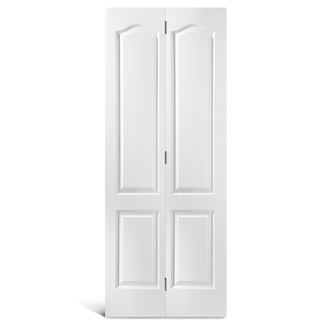 4-х панельная двустворчатая дверь с круглым верхом