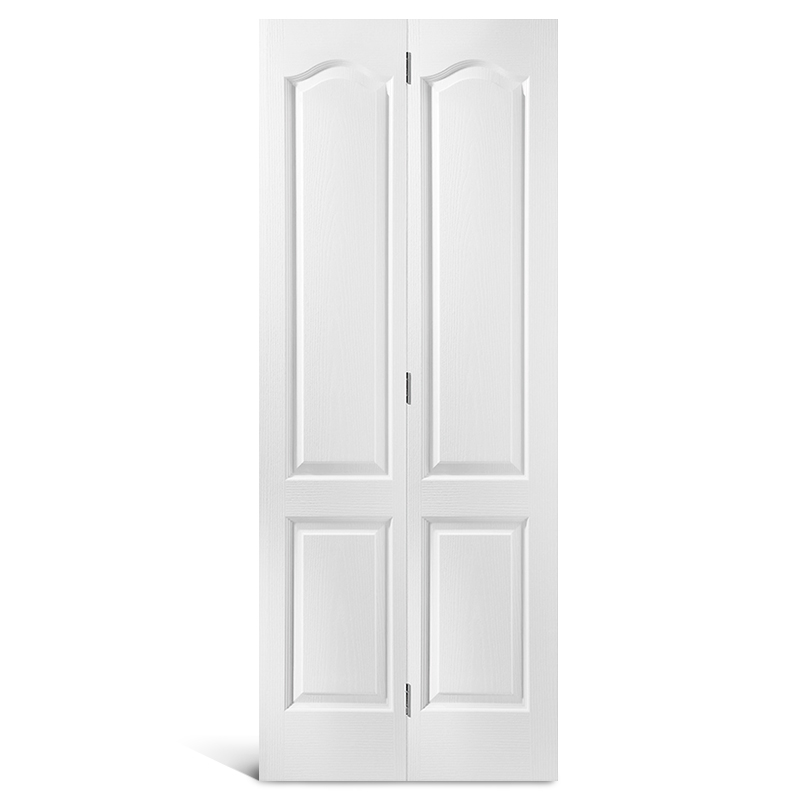 4-х панельная двустворчатая дверь с круглым верхом