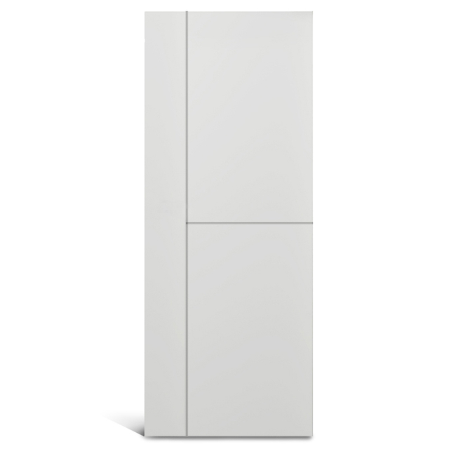 2 панели равные с 1 вертикальной панелью с рифленой дверью из ПВХ