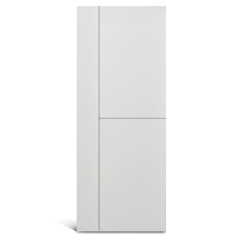 2 панели равные с 1 вертикальной панелью с рифленой дверью из ПВХ