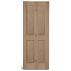 4-х панельная квадратная двустворчатая дверь Topoak