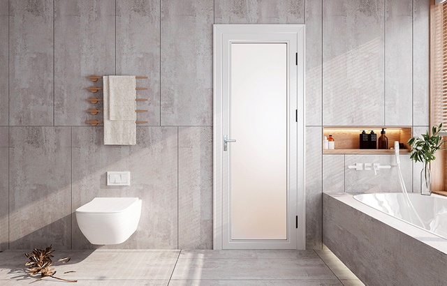 Витрина на двери коттеджа