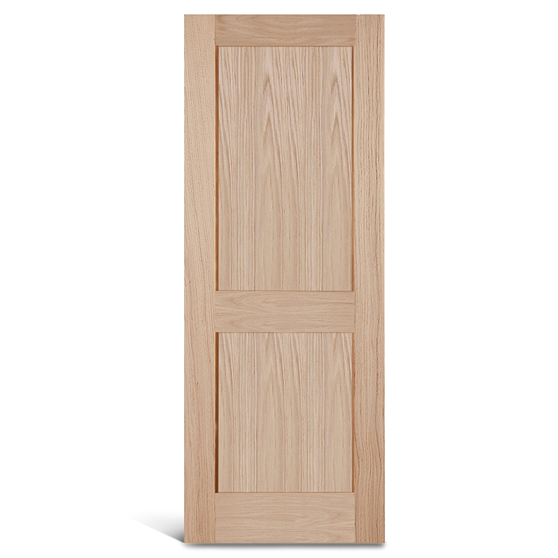 2 плоские дубовые двери Shaker