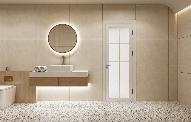 Витрина на двери коттеджа