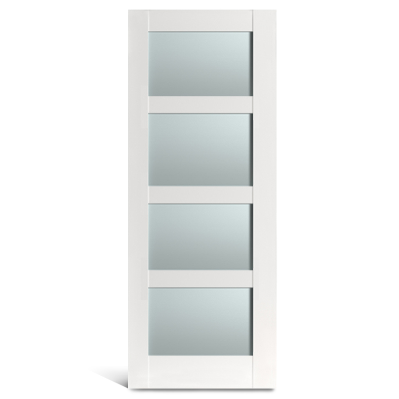 4-х литровая стеклянная французская дверь из ПВХ