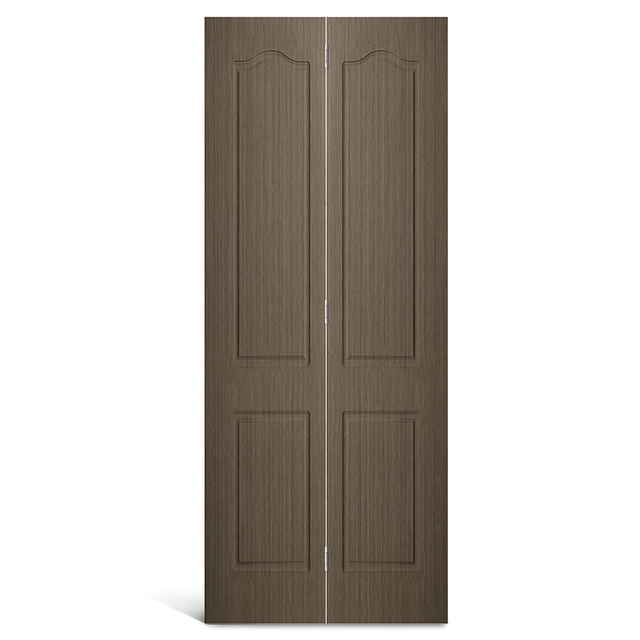 Двустворчатая дверь из ПВХ с 4 панельными арками