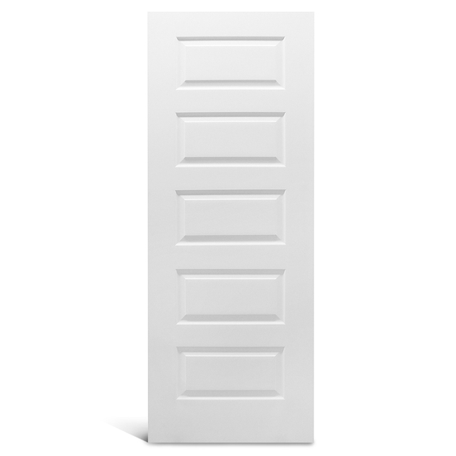 Внутренняя сборка 5-панельной гладкой предварительно окрашенной формованной двери