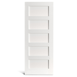 5 плоская панель с загрунтованной дверцей Shaker