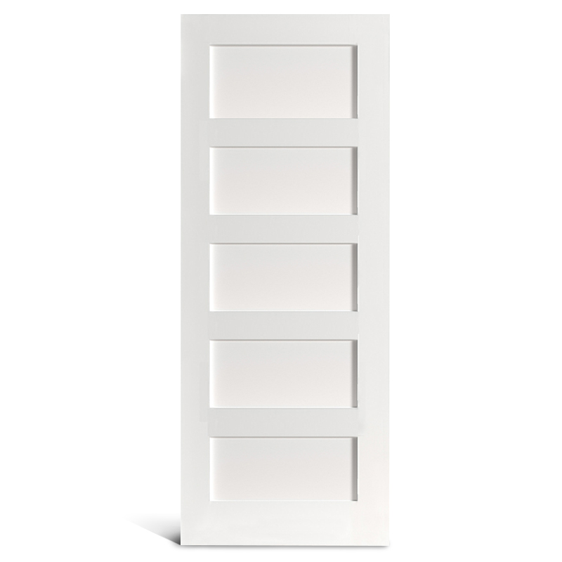 5 плоская панель с загрунтованной дверцей Shaker