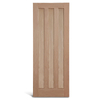 3-х панельная дубовая панельная дверь