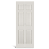 Двустворчатая дверь из ПВХ с квадратным верхом, 6 панелей